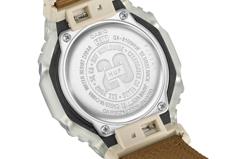 HUF20th anniversary model from G-shock has released　G-ショックからハフ創設20周年記念モデルがリリース