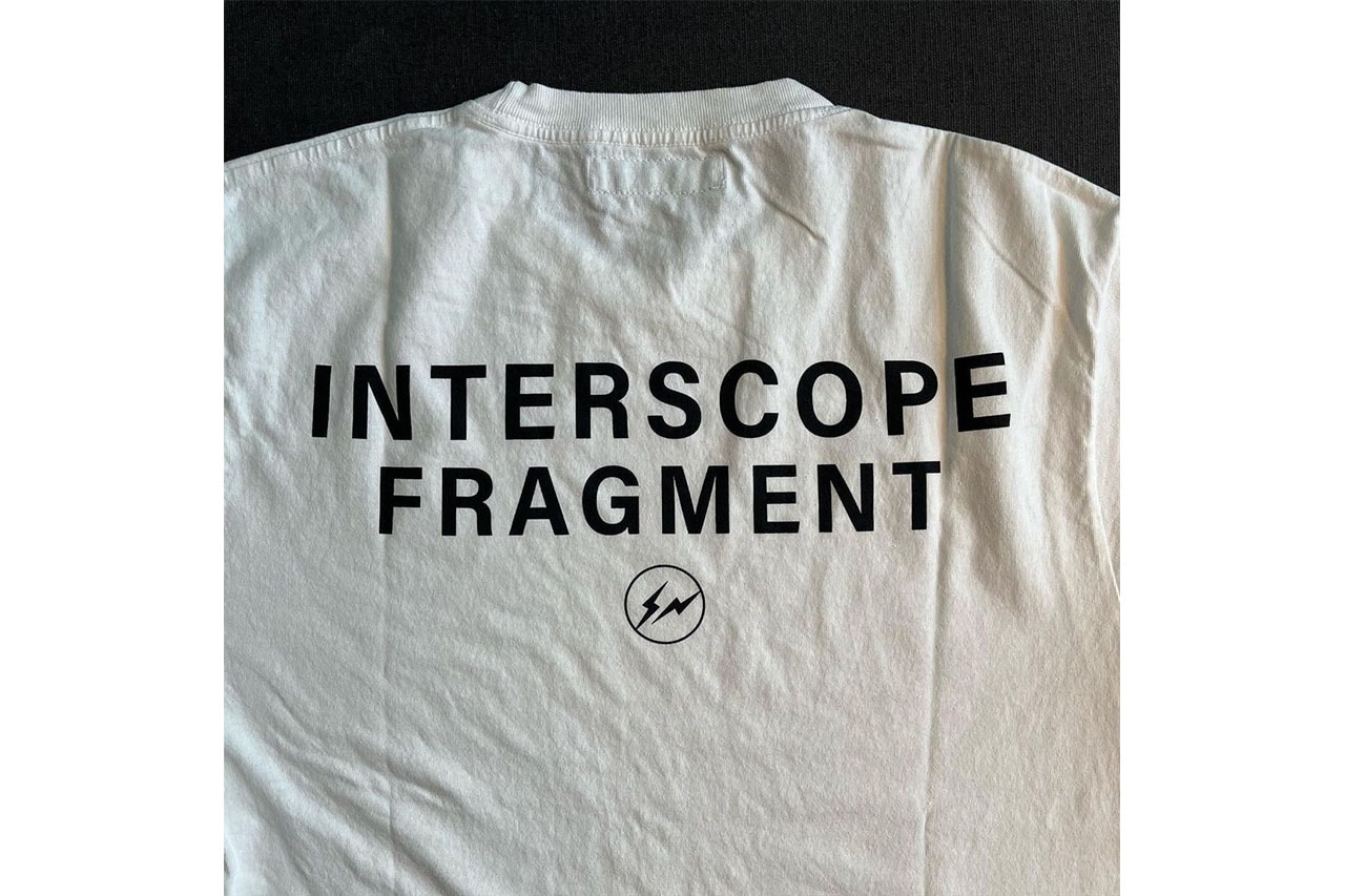 藤原ヒロシが fragment design x Interscope Records のコラボアイテムを公開 Hiroshi Fujiwara teases fragment design x Interscope Records collab T-shirt news