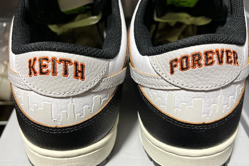 ハフxナイキSBによるコラボダンクローの別カラーウェイのビジュアルが公開 huf nike sb dunk low san francisco giants white black orange keith hufnagel release date info store list buying guide photos price 