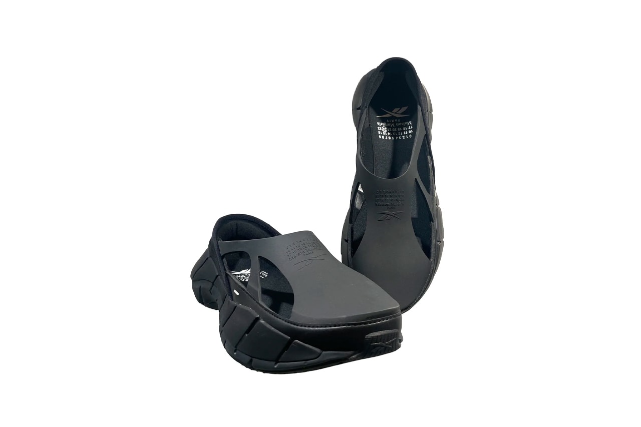メゾンマルジェラとリーボックがコラボフットウェアをリリース Maison Margiela x Reebok Croafer Slip-On Shoe Black Clog Loafer Hybrid Sneaker Footwear Designer Machine-A Release Information SS22