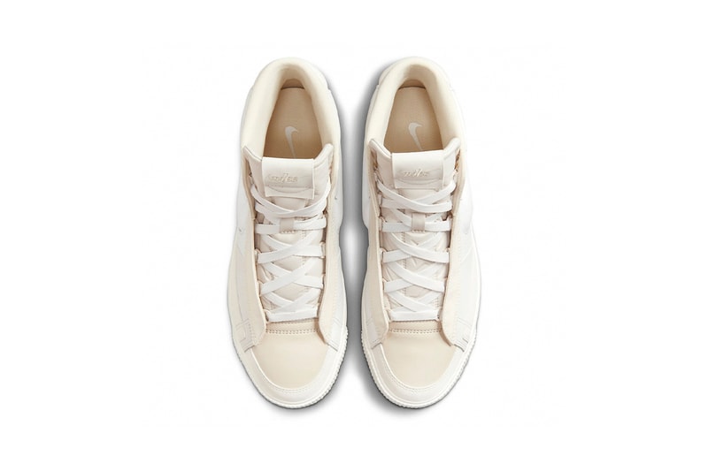 ナイキからブーツライクなディテールが特徴的な新作ブレザーミッド ヴィクトリーが登場 Nike Blazer Mid Victory Summit White WhitE Phantom Light Cream First Look DR2948-100