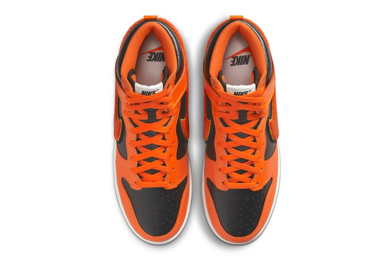 ナイキからハロウィンカラーを纏ったダンクハイの新作が登場 Nike Dunk High University Chenille Swoosh DR8805-002 Release Info