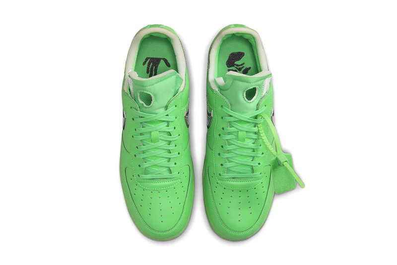 オフホワイト x ナイキ エアフォース1グリーン Off-White™️ x Nike Air Force 1 Low “Green Spark” がいよいよリリース間近か？
