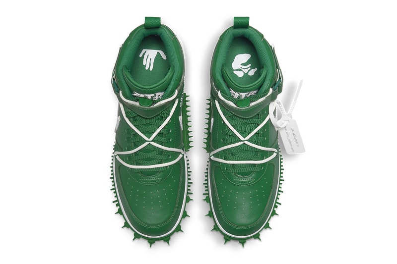 オフホワイト x ナイキエアフォース 1 ミッドから新色 “Pine Green” が登場 Off-White™ Nike Air Force 1 Mid Pine Green Official Look Release Info DR0500-300 Date Buy Price
