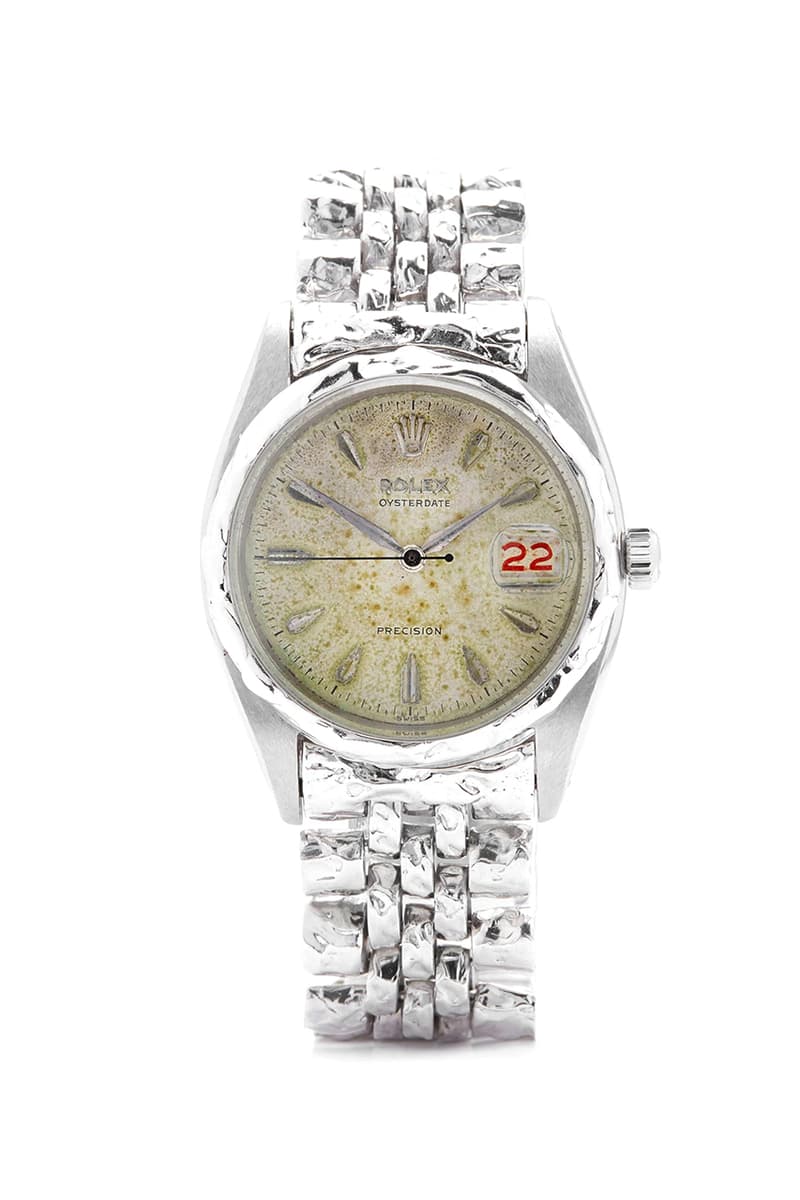 ヴィンテージロレックスのカスタムウォッチコレクションが ドーバーストリートマーケットで販売中 Patcharavipa Vintage Customized Watches Piaget Rolex Ring Watch Yellow Gold Oyster date Dover Street Market London 