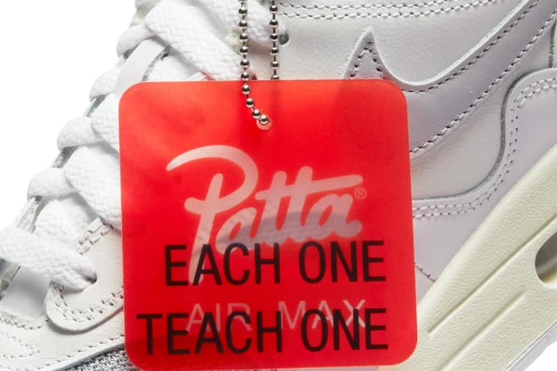 パタ x ナイキエアマックス 1 “ホワイト” の公式ビジュアルをチェック patta nike air max 1 white gray DQ0299 100 release date info store list buying guide photos price 