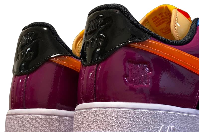 アンディフィーテッドxナイキからカラフルなパテントレザーで構成したコラボエアフォース1が登場 UNDEFEATED Nike Air Force 1 Low Multi-Patent First Look Release Info Date Buy Price 