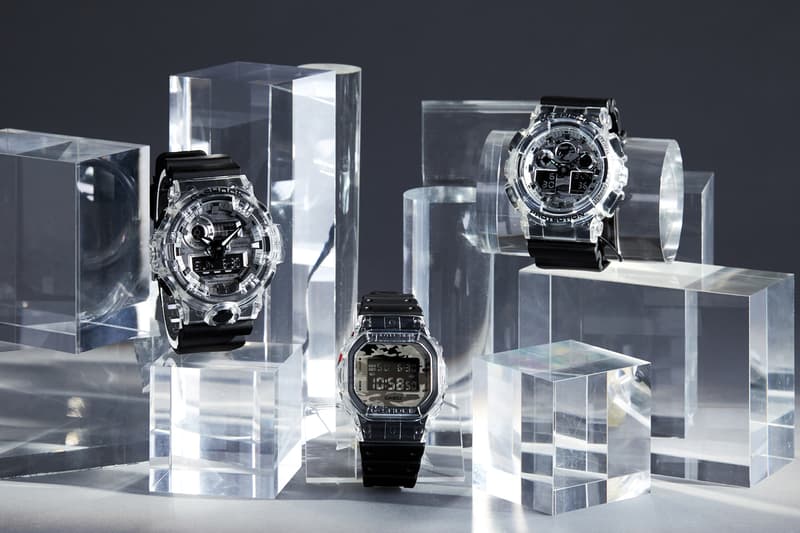 Gショックからミニマルなモノトーンカラーリングの“ネオユーティリティ”シリーズが登場 G-SHOCK Neo Utility Series Collection Neutral Camouflage Dial Semitransparent Bezel Case Resin Strap Monochrome Minimalist DW-5600SKC-1 GA-100SKC-1A GA-700SKC-1A