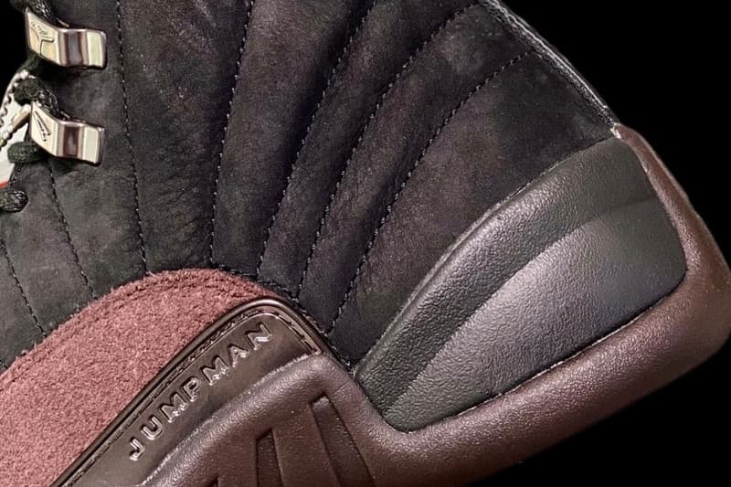 ア マ マニエール x ジョーダンブランドによる最新コラボ エアジョーダン12 がリリースとの噂 A Ma Maniére Air Jordan 12 Black Closer Look Release Info DV6989-001 Date Buy Price Black Burgundy Crush