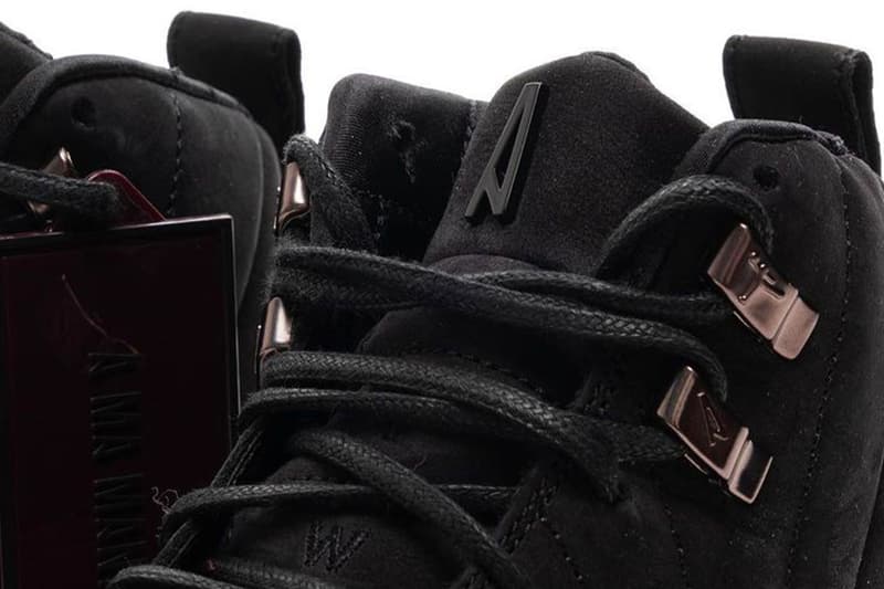 ア マ マニエール x エアジョーダン 12  “ブラック”のディテールをチェック A Ma Maniére Air Jordan 12 Black Detailed Look Release Info DV6989-001 Date Buy Price Black Burgundy Crush