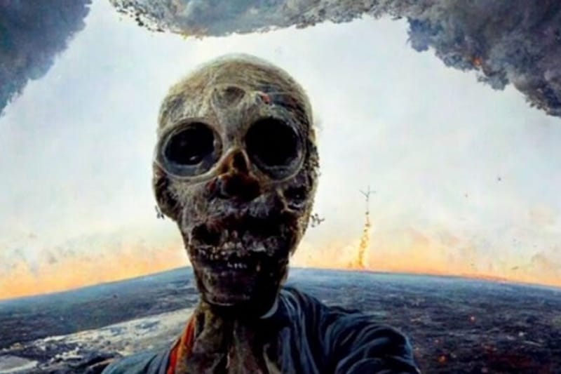 AI が生成した“地球上で最後の自撮り写真”が話題に