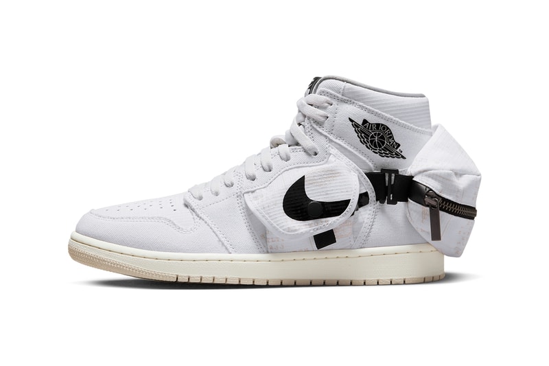 取り外し可能なミニバッグを備えたエアジョーダン1ハイスタッシュに別カラーウェイが浮上 Air Jordan 1 High Stash White DO8727 100 Release Info date store list buying guide photos price