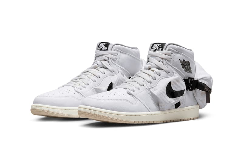 取り外し可能なミニバッグを備えたエアジョーダン1ハイスタッシュに別カラーウェイが浮上 Air Jordan 1 High Stash White DO8727 100 Release Info date store list buying guide photos price