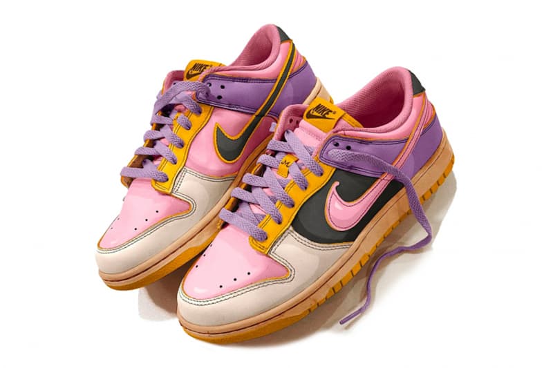 『ドラゴンボール』の魔人ブウ風にカスタムしたナイキ  ダンクローのディテールをチェック Andrew Chiou Nike Dunk Low Majin Buu Custom Info