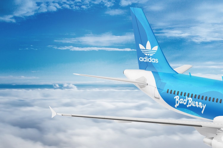 adidas と Bad Bunny が抽選でコラボしたカスタムジェットに搭乗出来るキャンペーンを実施