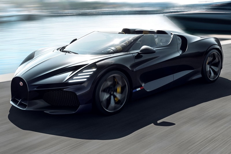 ブガッティが新型ロードスター W16 ミストラルを発表　Bugatti W16 MISTRAL Roadster 99 production wind type 57 grand raid new model supercar release info