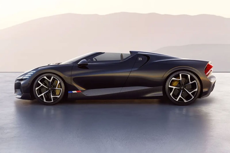 ブガッティが新型ロードスター W16 ミストラルを発表　Bugatti W16 MISTRAL Roadster 99 production wind type 57 grand raid new model supercar release info
