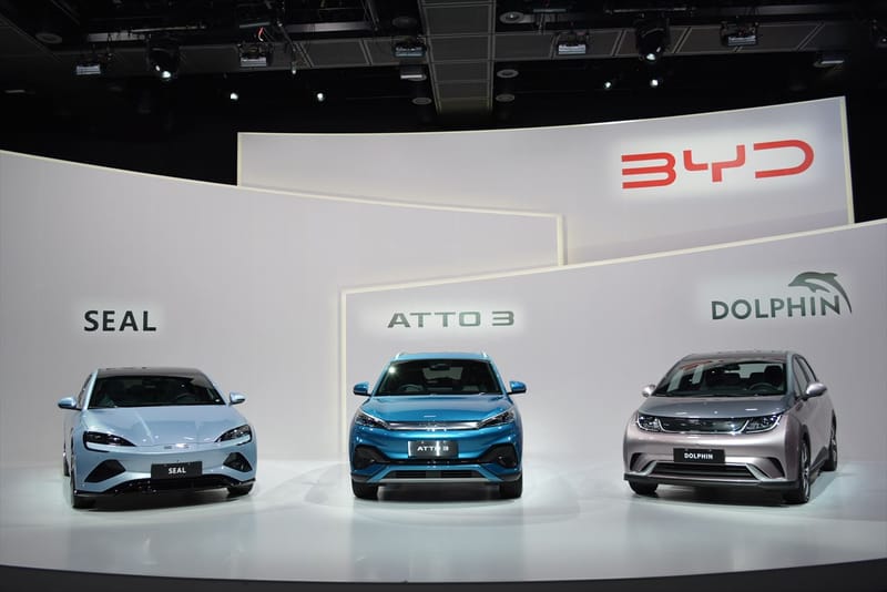 BYD が EV 3車種を引っ提げ日本市場への参入を発表