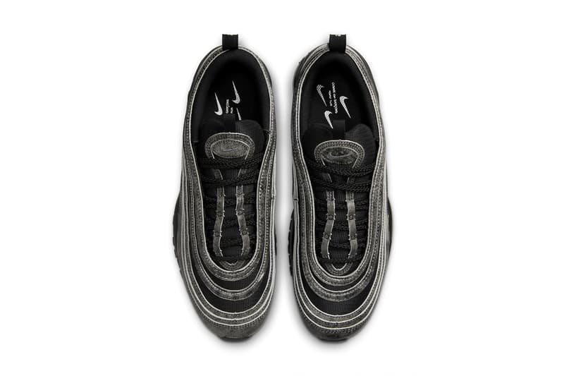 コム デ ギャルソン・オム プリュス x ナイキエアマックス 97 の公式ビジュアルをチェック comme des garcons nike air max 97 black dx6932 002 official images release date info photos price store list buying guide