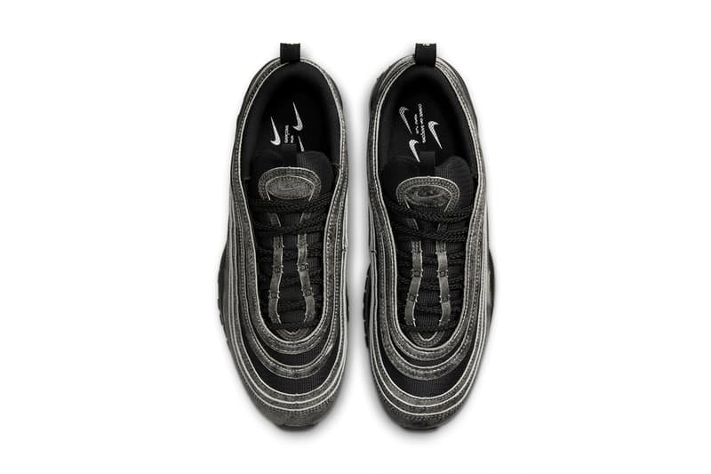 コム デ ギャルソン・オム プリュス x ナイキエアマックス 97 の公式ビジュアルをチェック comme des garcons nike air max 97 black dx6932 002 official images release date info photos price store list buying guide