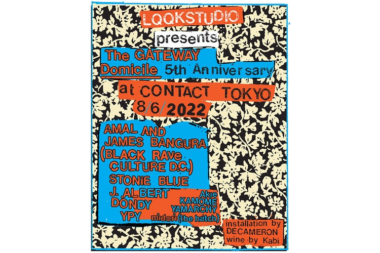 DOMICILE TOKYO の5周年を記念してニューヨークの LQQKSTUDIO を迎えたパーティーとポップアップストアが開催