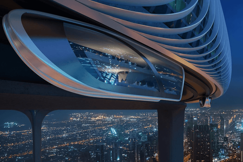 世界で最も高いドバイの高層ビル ブルジュ・ハリファを取り囲む空中都市が誕生？ Znera Space Create Structure Around Burj Khalifa