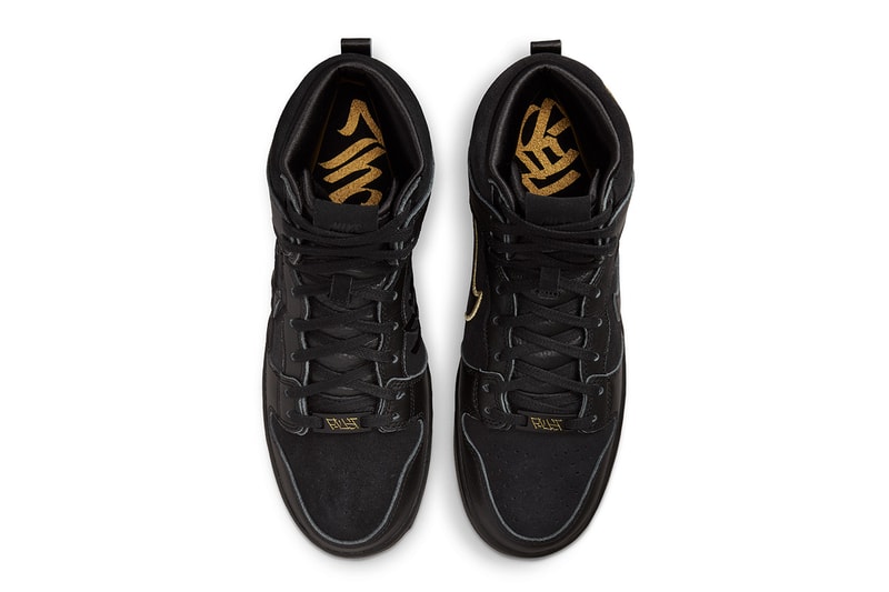 ナイキSB から米ニューヨークを拠点とするグラフィティアーティスト Faust をフィーチャーした Dunk High が登場 faust nike sb dunk high graffiti art black gold DH7755 001 release date info store buying guide photos price 