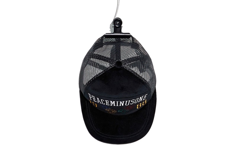 ジードラゴンがピースマイナスワンから自身の誕生日を記念したアイテムをドロップ  peaceminusone g dragon birthday collection black cotton tee rayon shirt mesh cap 5 panel ball cap denim pouch turquoise bracelet logo pin set