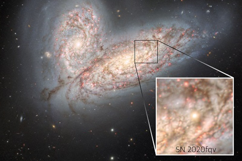 衝突するふたつの銀河をハワイのジェミニ・ノース望遠鏡が捉える Hawaii's Gemini North Telescope Captures Two Colliding Galaxies