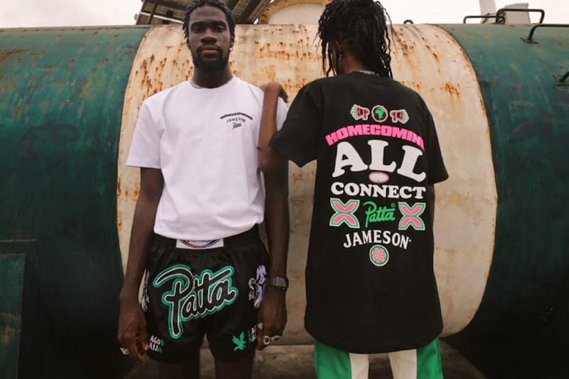 HOMECOMING x JAMESON x Patta から限定コラボTシャツが登場