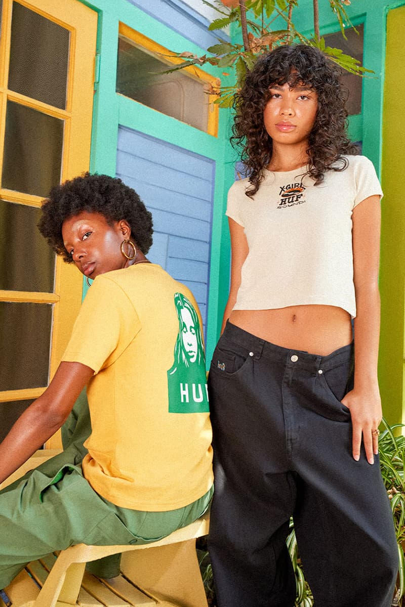 ハフとXガールがダブリズムのカルチャーを称えるコラボコレクションを発表 huf xgirl collab collection X-girl X HUF SOUNDS release info