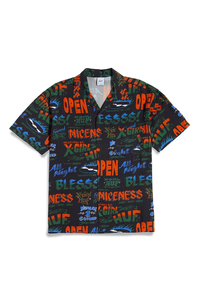 ハフとXガールがダブリズムのカルチャーを称えるコラボコレクションを発表 huf xgirl collab collection X-girl X HUF SOUNDS release info