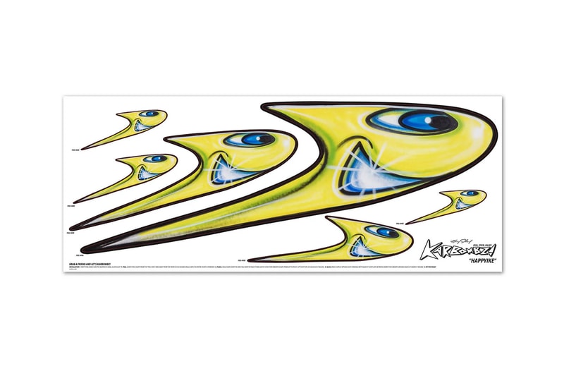 ケニー・シャーフが車にアートをカスタマイズ出来るステッカー“カーボンズ デカール”をリリース Kenny Scharf KARBOMBZ! DECALS Graffiti Art Car Sticker