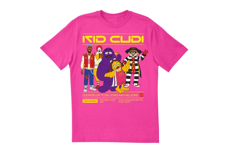 マクドナルドがキッドカディとのコラボコレクションを発表 Kid Cudi Camp McDonald’s Merch Collection Release Info Date Buy Price App In the Booth Virtual Performance 