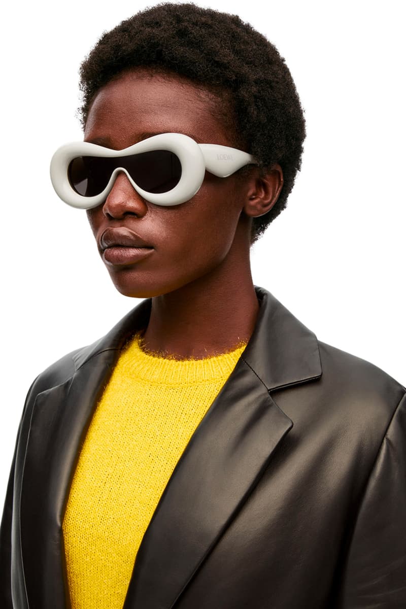 ロエベ 2022年秋ウィメンズコレクションから立体的デザインが特徴のサングラスが登場 LOEWE Fall 2022 Sunglasses Inflated Mask Rectangular Cateye Unisex Jonathan Anderson