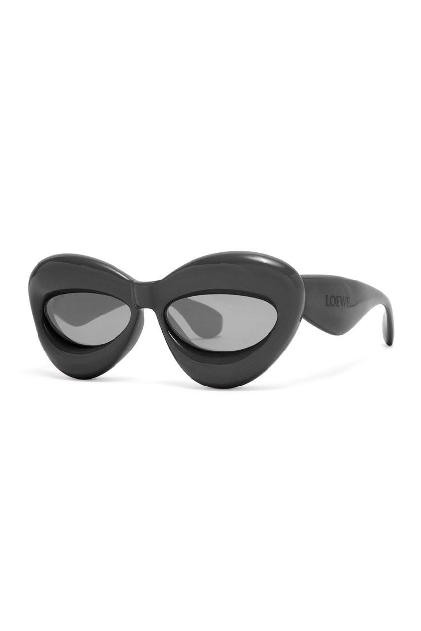 ロエベ 2022年秋ウィメンズコレクションから立体的デザインが特徴のサングラスが登場 LOEWE Fall 2022 Sunglasses Inflated Mask Rectangular Cateye Unisex Jonathan Anderson 
