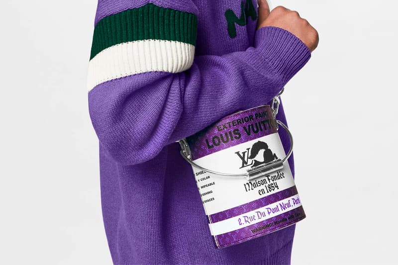 ルイ・ヴィトンのペイント カン バッグから新色 パープルが登場 Louis Vuitton's Paint Can Bag Arrives in Virgil Abloh's Signature Purple Palette lv maison fonde 8 rue due pont neuf streetwear paris french luxury lvmh