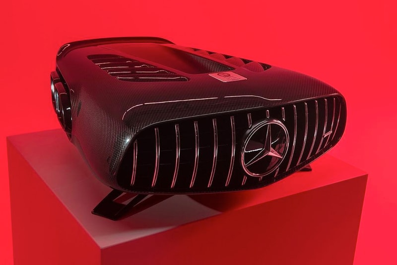 メルセデス AMG GTのパーツを使って製作されたビスポーク・スピーカーが登場　Mercedes-AMG GT Inspires iXOOST Latest Bespoke Speakers carbon fiber grille diffuser tailpipe black badge release info date