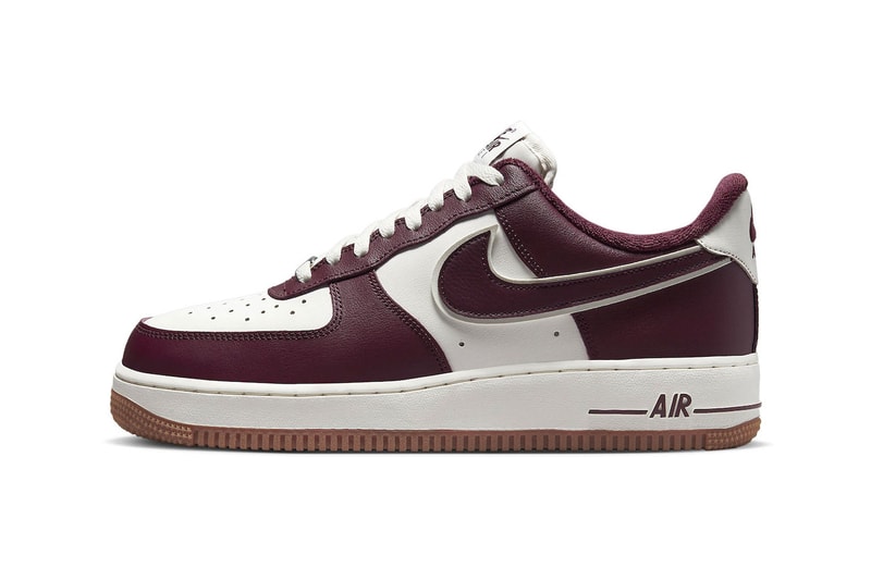 ナイキエアフォース1から1980年代をテーマとした“カレッジパック”が登場 Nike Air Force 1 Low Blue Red Brown gum white College pack DQ7659 101 102 maroon release info date price