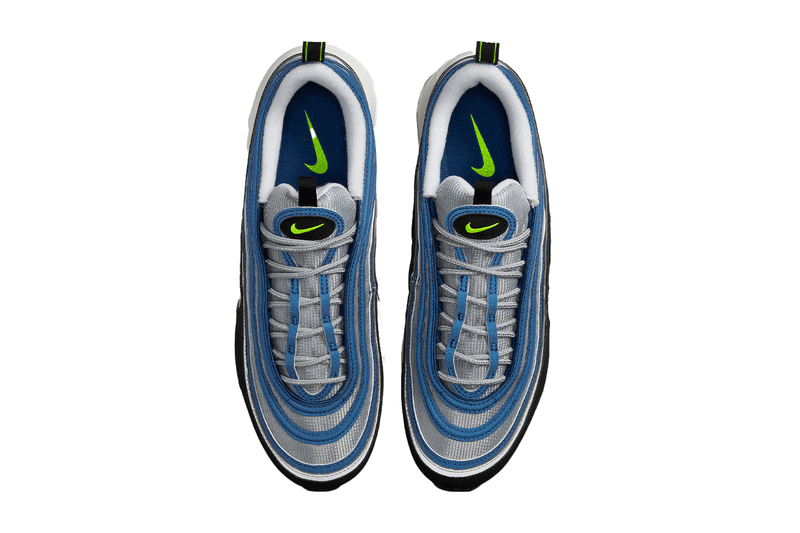 ナイキから2つのOGカラーを融合した新作エアマックス97が登場 Nike Air Max 97 Atlantic Blue dm0028-400 release info sneakers Swoosh sportswear
