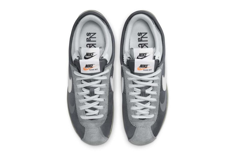 サカイ x ナイキのコラボコルテッツ 4.0 から新たに"グレー"がお目見え Official Look at the sacai x Nike Cortez 4 0 grey bill bowerman 50th anniversary og dark grey double layer release info date price 