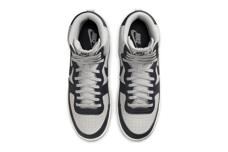 ナイキターミネーターハイ“ジョージタウン”が約8年振りに復活 Nike Terminator High Georgetown leather nylon 1985 ncaa tournament granite dark obsidian sail fb1832 001 120 usd release info date price