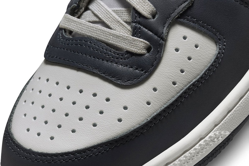 ナイキターミネーターハイ“ジョージタウン”が約8年振りに復活 Nike Terminator High Georgetown leather nylon 1985 ncaa tournament granite dark obsidian sail fb1832 001 120 usd release info date price