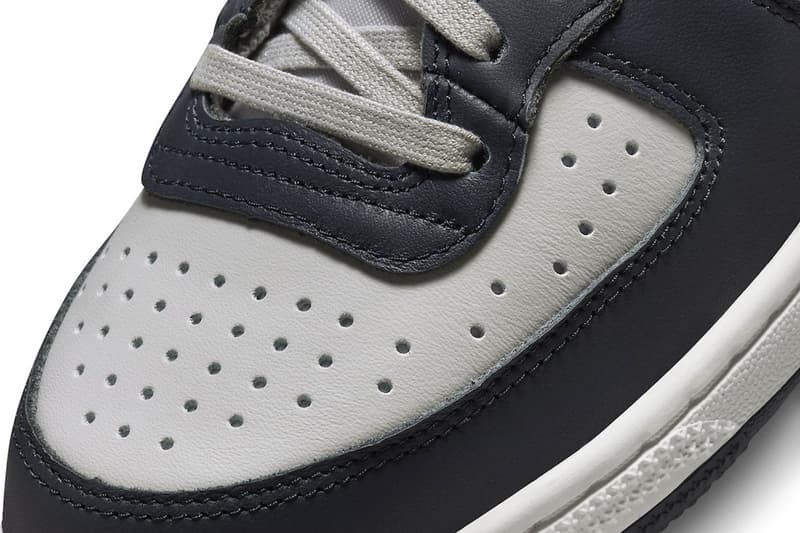 ナイキターミネーターハイ“ジョージタウン”が約8年振りに復活 Nike Terminator High Georgetown leather nylon 1985 ncaa tournament granite dark obsidian sail fb1832 001 120 usd release info date price