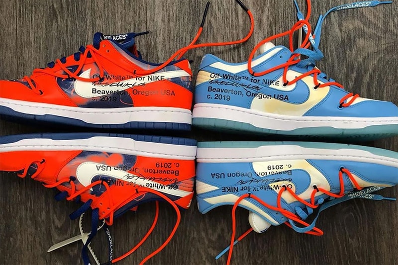 オフホワイト x ナイキ ダンク ローからフューチュラとのトリプルコラボモデルがついに発売か off white futura nike dunk low unc tar heels syracuse orange release virgil abloh birthday. release date info store list buying guide photos price rumor