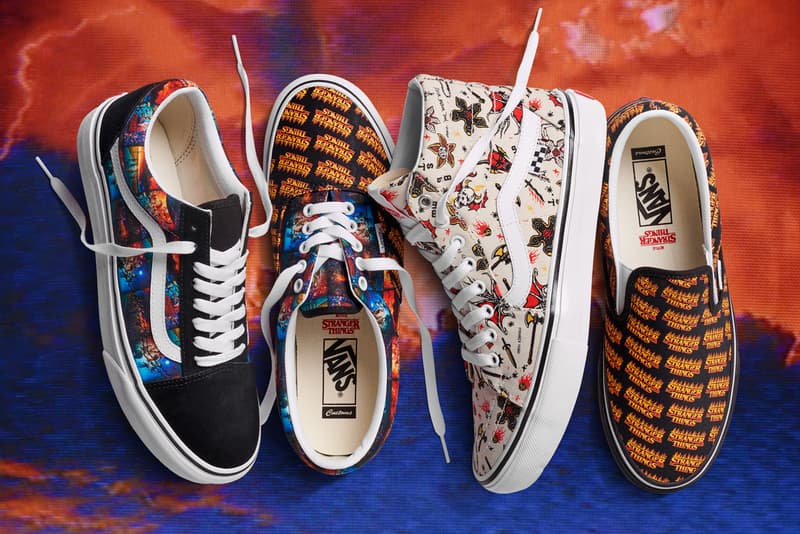 ヴァンズが『ストレンジャー・シングス』シーズン4 とのコラボコレクションを発表 Stranger Things Vans Custom Collection Release Date Sk8-Hi Old Skool Slip-On Authentic info store list buying guide photos price