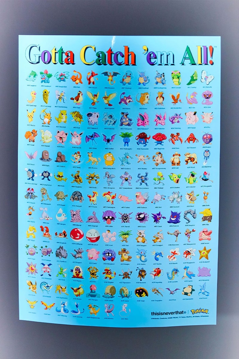 ディスイズネバーザット x『ポケモン』 第3弾コラボコレクションが発売 thisisneverthat Pokemon 3rd Collaboration Capsule Collection nintendo graphic tees pikachu mewtwo sticker poster cups caps release info date price