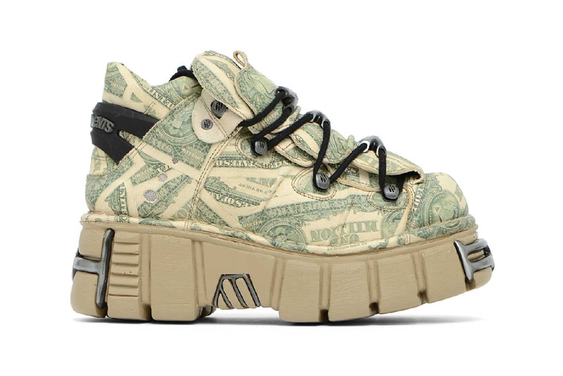 ヴェトモンからスペイン発のニューロックとのコラボスニーカーが登場 Vetements New Rock Platform Sneakers Million Dollar Release Date Black info store list buying guide photos price