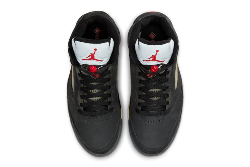 ゴアテックス®︎搭載の新作エアジョーダン5の国内発売日が決定 Air Jordan 5 GORE-TEX Off-Noir DR0092 001 Release Date info store list buying guide photos price