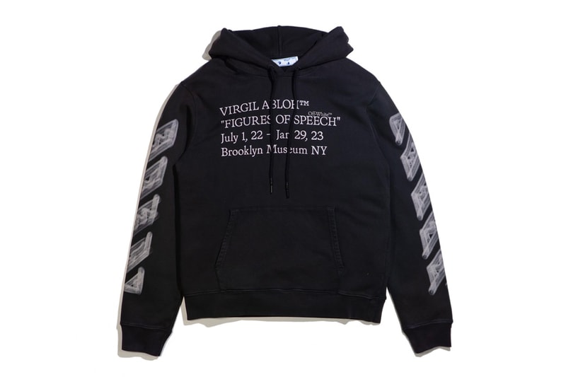 オフホワイトがヴァージル・アブローの回顧展にインスパイアされたコレクションを発表 brooklyn museum figures of speech church and state virgil abloh collection bag jacket hoodie t shirt official release date info photos price store list buying guide